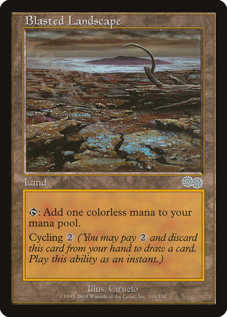 Blasted Landscape [Urza's Saga] | Rook's Games and More