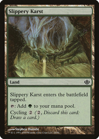 Slippery Karst [Duel Decks: Garruk vs. Liliana] | Rook's Games and More