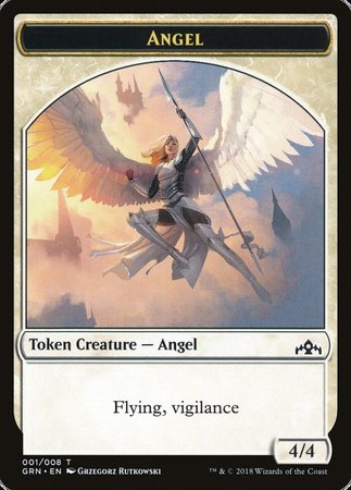 Angel Token [Guilds of Ravnica Tokens] | Rook's Games and More