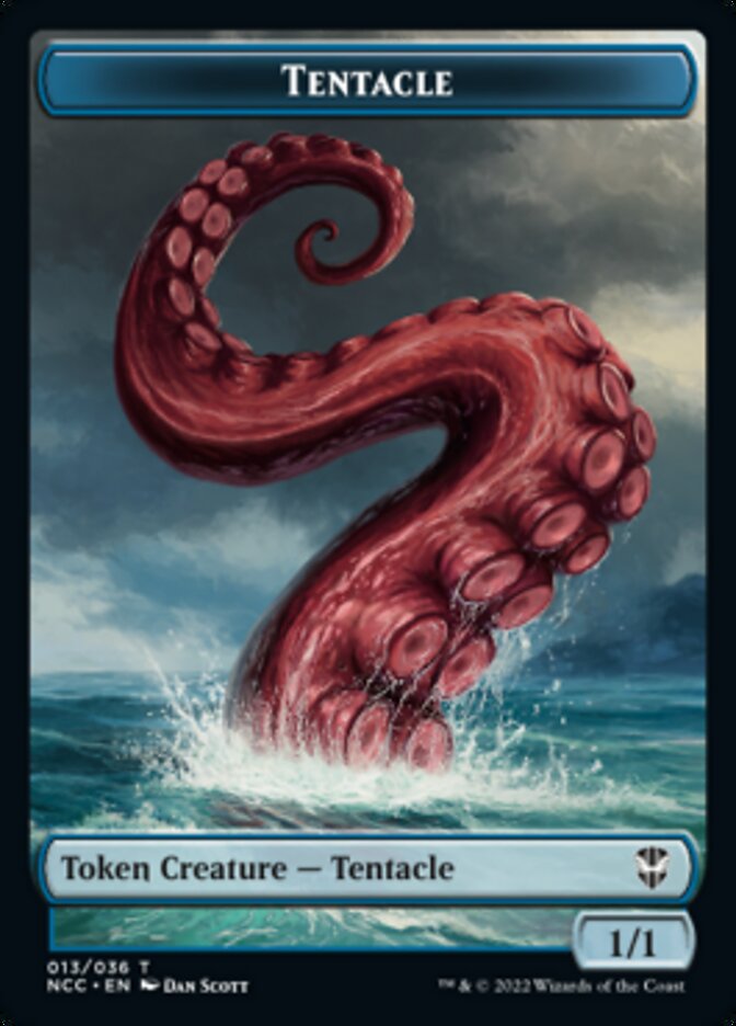 Tentacle // Champion of Wits Double-sided Token [Streets of New Capenna Commander Tokens] | Rook's Games and More