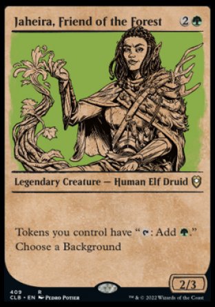 Jaheira, Friend of the Forest (Showcase) [Commander Legends: Battle for Baldur's Gate] | Rook's Games and More