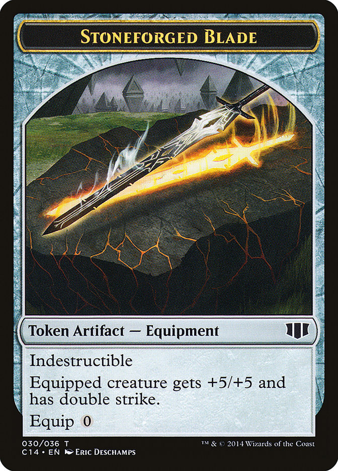 Stoneforged Blade // Germ Double-sided Token [Commander 2014 Tokens] | Rook's Games and More