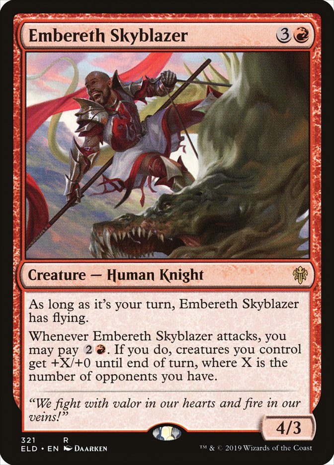 Embereth Skyblazer [Throne of Eldraine] | Rook's Games and More