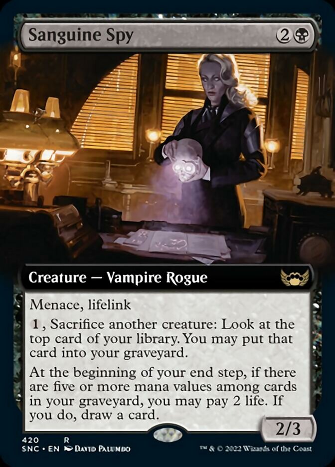 Sanguine Spy (Extended Art) [Streets of New Capenna] | Rook's Games and More