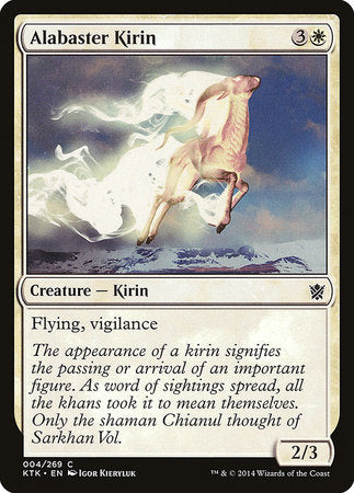 Alabaster Kirin [Khans of Tarkir] | Rook's Games and More
