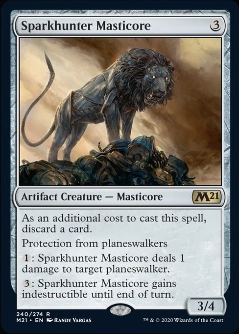 Sparkhunter Masticore [Core Set 2021] | Rook's Games and More