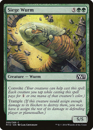 Siege Wurm [Magic 2015] | Rook's Games and More