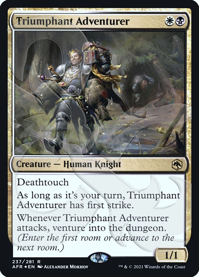 Triumphant Adventurer (Ampersand Promo) [Dungeons & Dragons: Adventures in the Forgotten Realms Promos] | Rook's Games and More