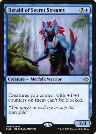 Herald of Secret Streams [Ixalan Promos] | Rook's Games and More