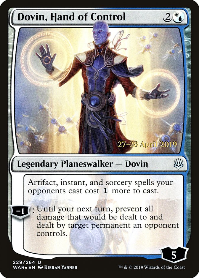 Dovin, Hand of Control  [War of the Spark Prerelease Promos] | Rook's Games and More