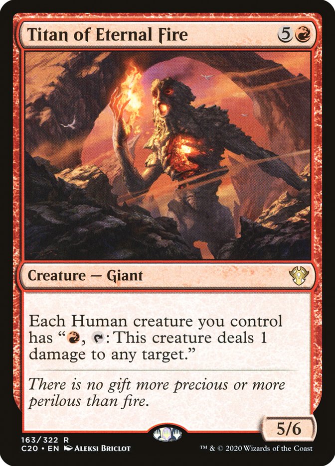Titan of Eternal Fire [Commander 2020] | Rook's Games and More