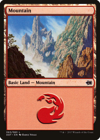 Mountain (63) [Duel Decks: Merfolk vs. Goblins] | Rook's Games and More