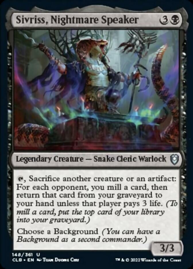 Sivriss, Nightmare Speaker [Commander Legends: Battle for Baldur's Gate] | Rook's Games and More