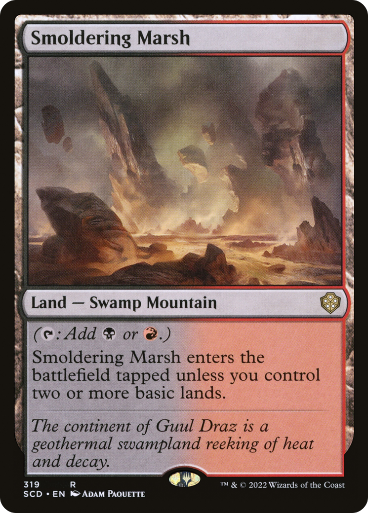 Smoldering Marsh [Starter Commander Decks] | Rook's Games and More