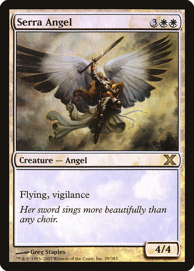 Serra Angel (Premium Foil) [Tenth Edition] | Rook's Games and More