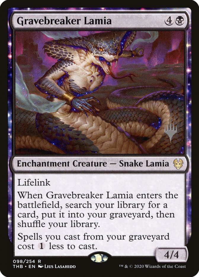 Gravebreaker Lamia (Promo Pack) [Theros Beyond Death Promos] | Rook's Games and More