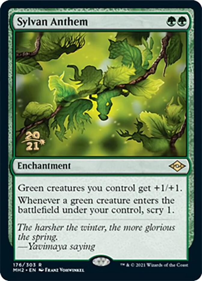 Sylvan Anthem [Modern Horizons 2 Prerelease Promos] | Rook's Games and More