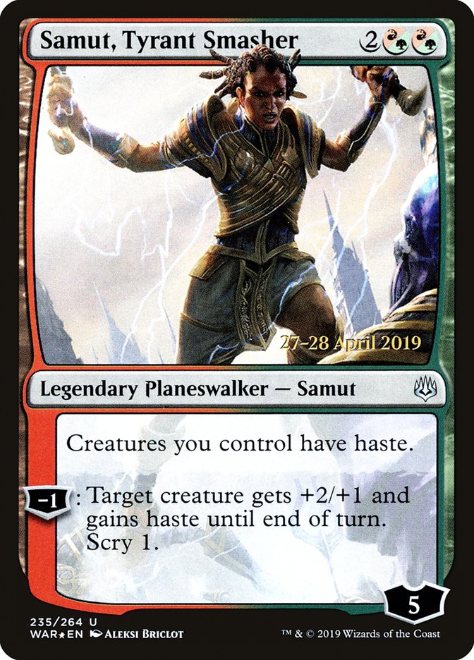 Samut, Tyrant Smasher  [War of the Spark Prerelease Promos] | Rook's Games and More