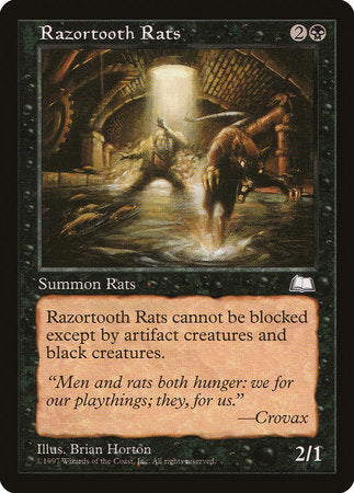 Razortooth Rats [Weatherlight] | Rook's Games and More