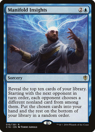 Manifold Insights [Commander 2016] | Rook's Games and More