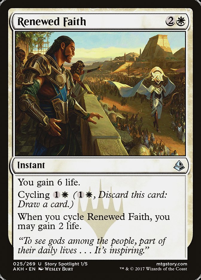 Renewed Faith [Amonkhet] | Rook's Games and More