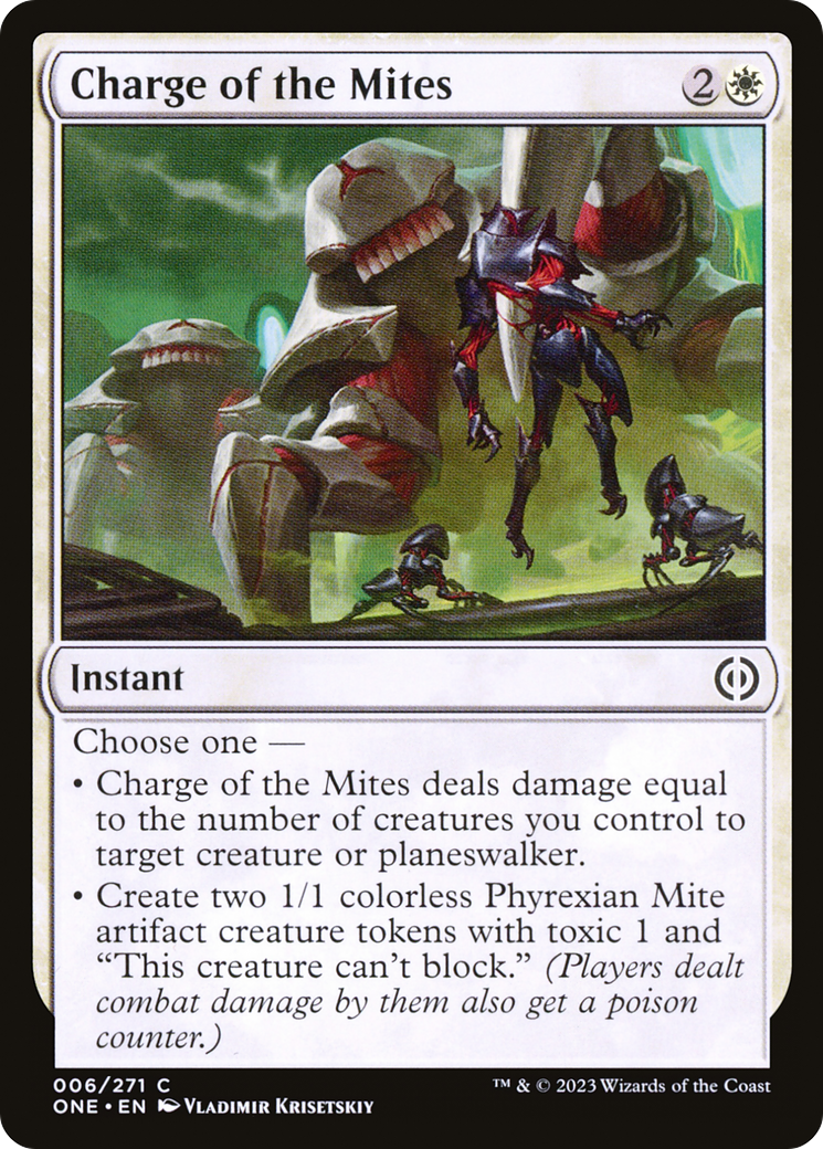 Charge of the Mites [Phyrexia: All Will Be One] | Rook's Games and More