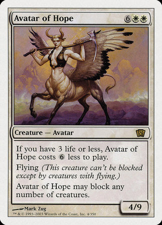 Avatar of Hope [Eighth Edition] | Rook's Games and More