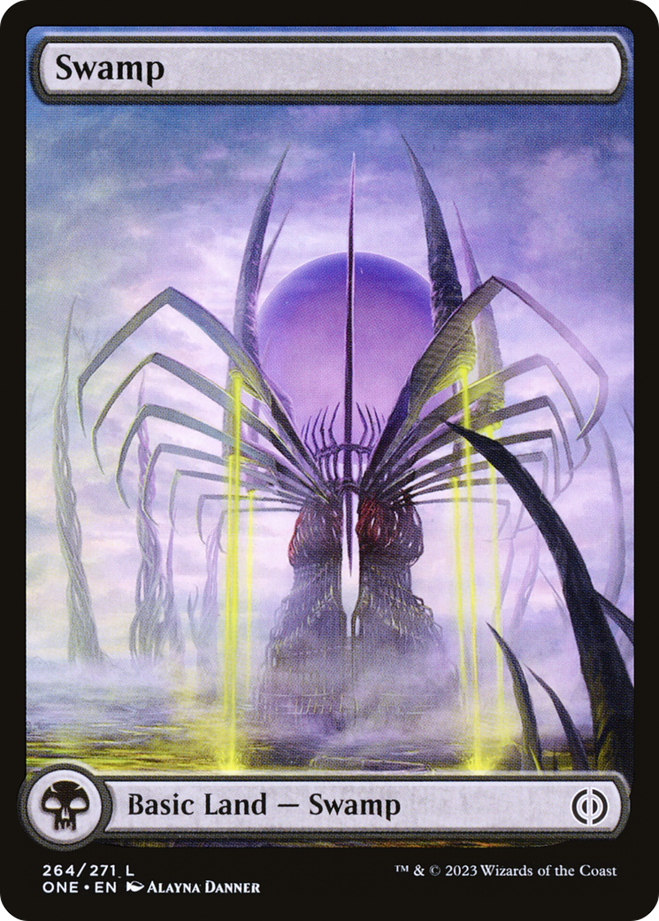 Swamp (264) (Full-Art) [Phyrexia: All Will Be One] | Rook's Games and More