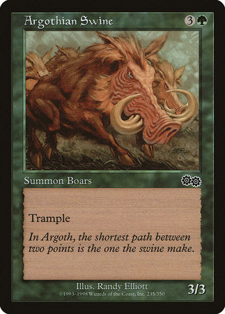 Argothian Swine [Urza's Saga] | Rook's Games and More