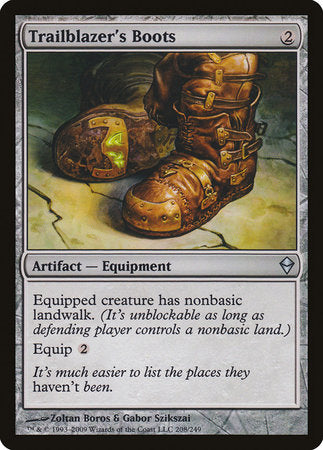 Trailblazer's Boots [Zendikar] | Rook's Games and More