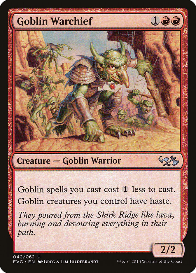 Goblin Warchief (Elves vs. Goblins) [Duel Decks Anthology] | Rook's Games and More