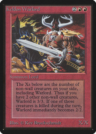 Keldon Warlord [Limited Edition Beta] | Rook's Games and More
