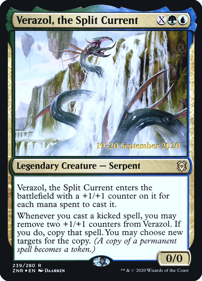 Verazol, the Split Current  [Zendikar Rising Prerelease Promos] | Rook's Games and More