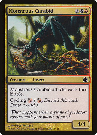 Monstrous Carabid [Alara Reborn] | Rook's Games and More