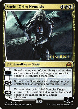 Sorin, Grim Nemesis [Shadows over Innistrad Promos] | Rook's Games and More