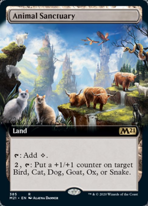 Animal Sanctuary (Extended Art) [Core Set 2021] | Rook's Games and More