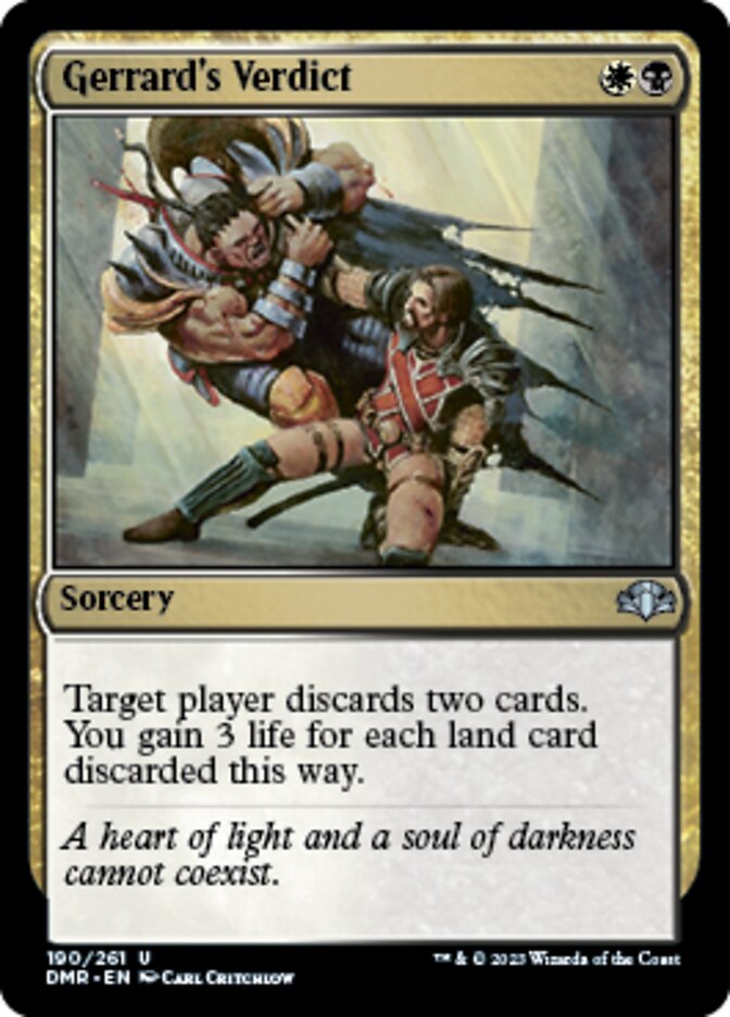 Gerrard's Verdict [Dominaria Remastered] | Rook's Games and More