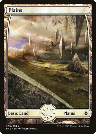 Plains (253) - Full Art [Battle for Zendikar] | Rook's Games and More