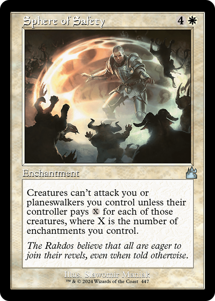Sphere of Safety (Retro Frame) [Ravnica Remastered] | Rook's Games and More