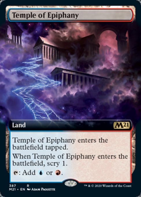 Temple of Epiphany (Extended Art) [Core Set 2021] | Rook's Games and More