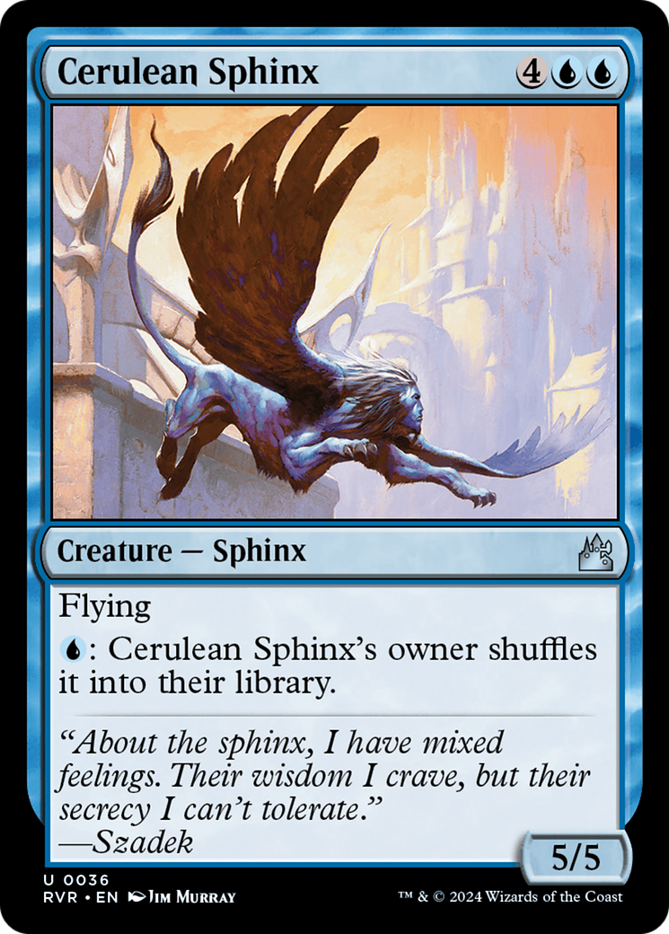 Cerulean Sphinx [Ravnica Remastered] | Rook's Games and More