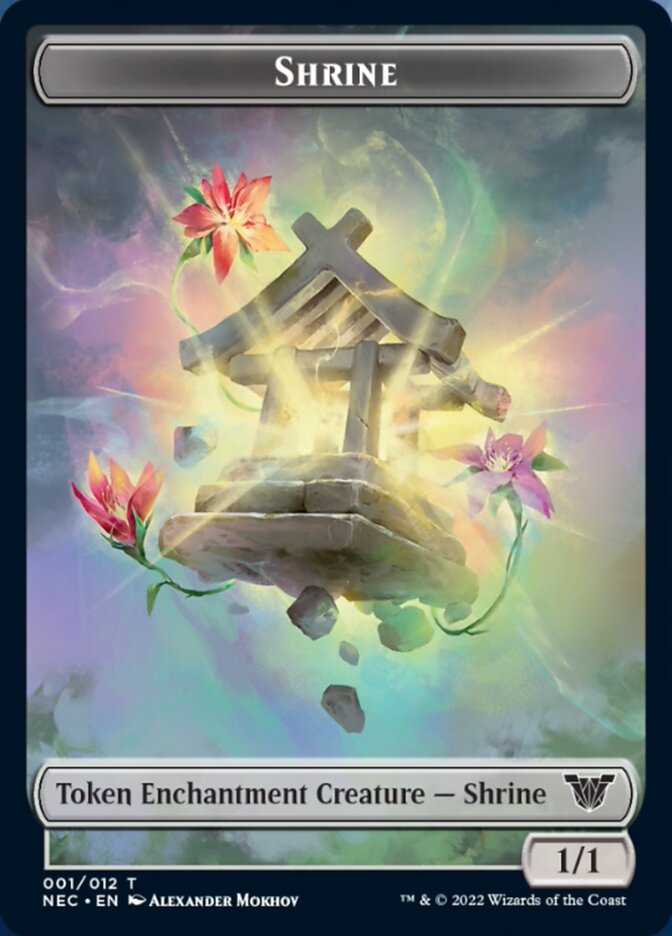 Shrine Token [Kamigawa: Neon Dynasty Commander Tokens] | Rook's Games and More