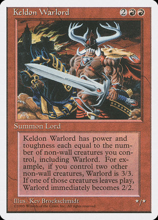 Keldon Warlord [Fourth Edition] | Rook's Games and More