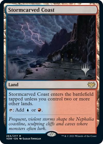 Stormcarved Coast (Promo Pack) [Innistrad: Crimson Vow Promos] | Rook's Games and More