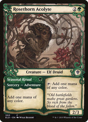 Rosethorn Acolyte // Seasonal Ritual (Showcase) [Throne of Eldraine]
