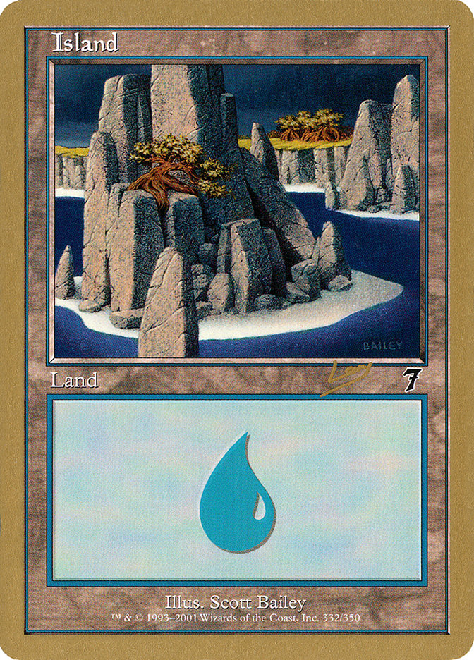 Island (rl332) (Raphael Levy) [World Championship Decks 2002] | Rook's Games and More