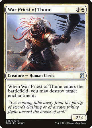 War Priest of Thune [Eternal Masters] | Rook's Games and More