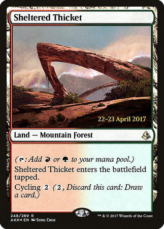 Sheltered Thicket [Amonkhet Promos] | Rook's Games and More