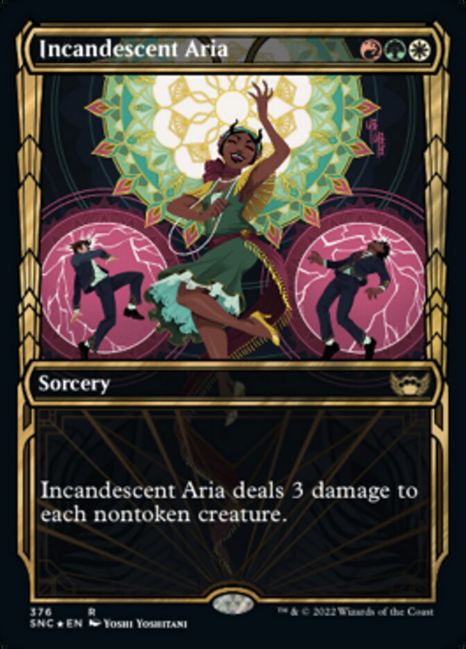 Incandescent Aria (Showcase Golden Age Gilded Foil) [Streets of New Capenna] | Rook's Games and More