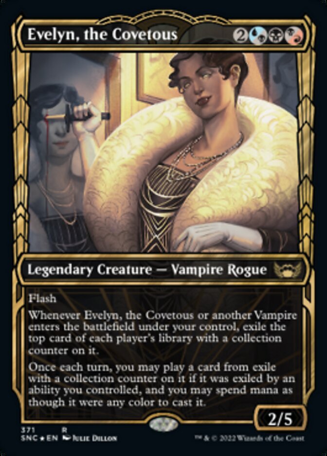 Evelyn, the Covetous (Showcase Golden Age Gilded Foil) [Streets of New Capenna] | Rook's Games and More